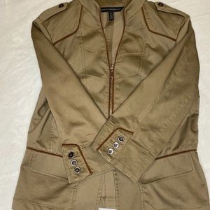 White Hose Black Market Cropped Jacket